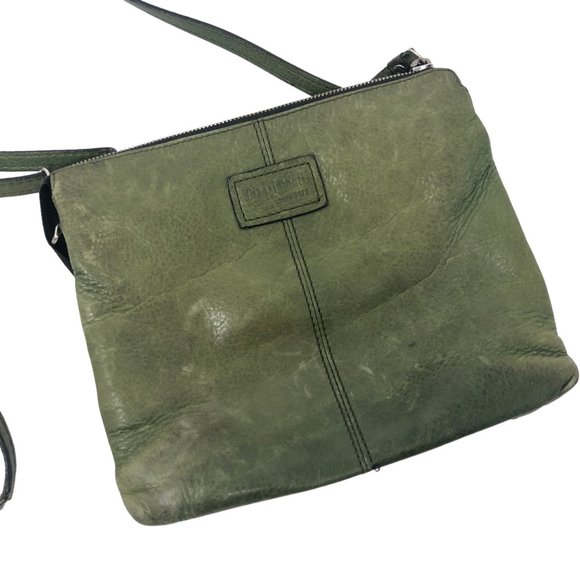 GIANNI CONTI Green Leather Crossbody Handbag - Picture 4 of 13